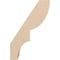 Ekena Millwork 5-inch W x 8-inch D x 12-inch H Ridgewood Rough Cedar Woodgrain TimberThane Knee Brace, Primed BRCUR05X08X12RIDRCPR - alternate 5